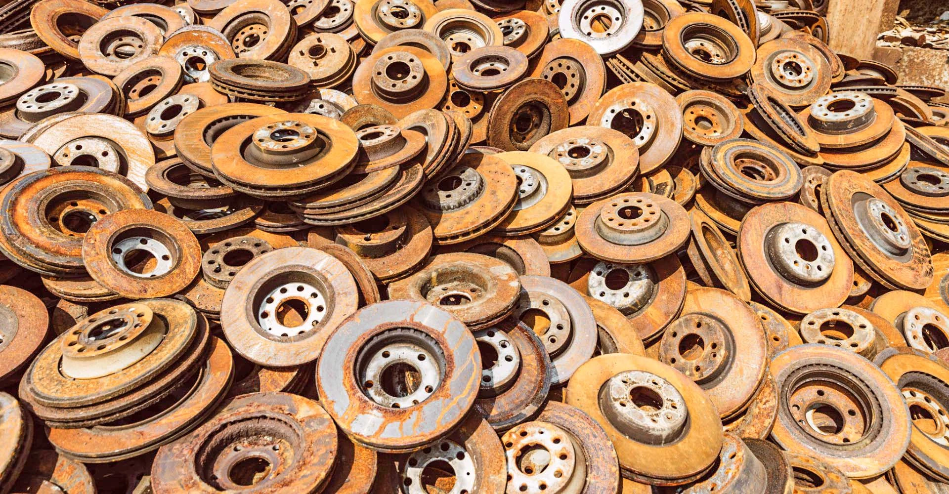 Nahaufnahme von Metallschrott