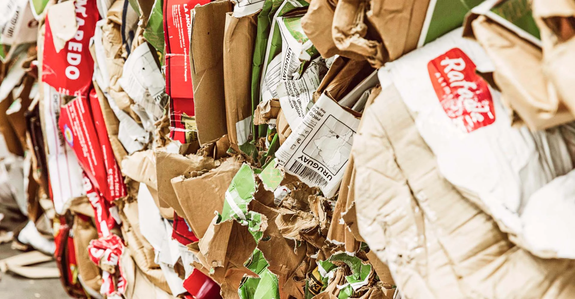 Pappabfall Nahaufnahme