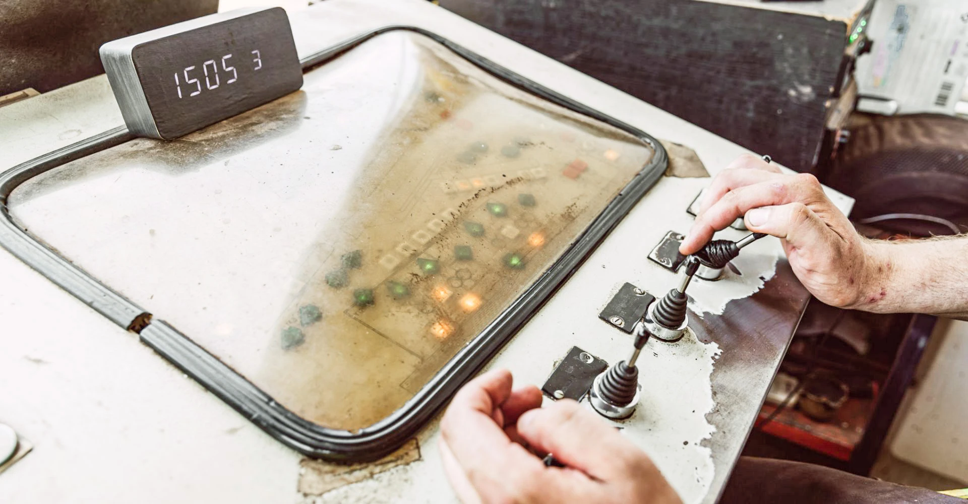 Steuerungsmodul eines Kranwagens